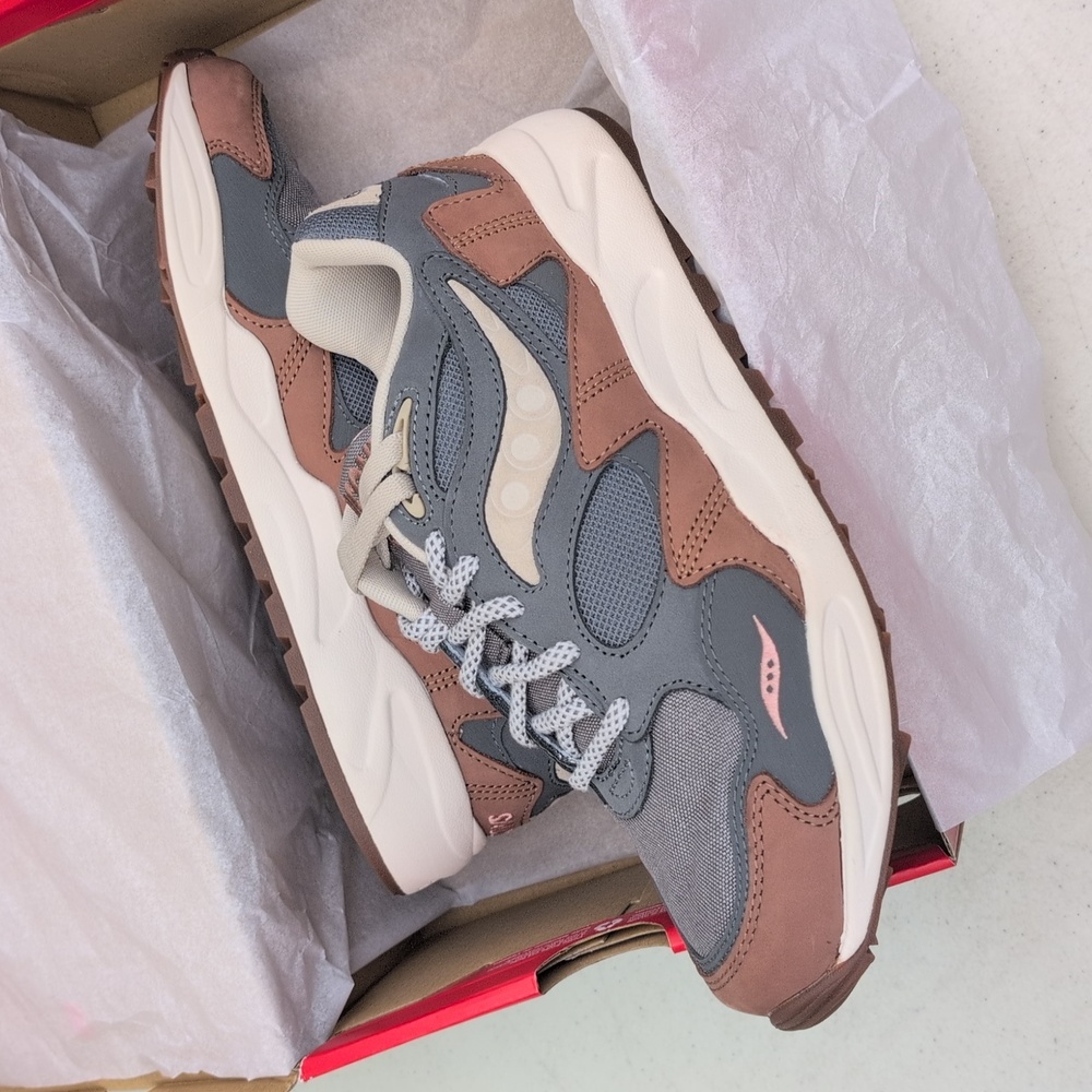 Saucony Grid Shadow 2 - Grey Brown - Size 10.5 ( S70807-3 )